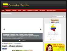 Tablet Screenshot of colombie-passion.com